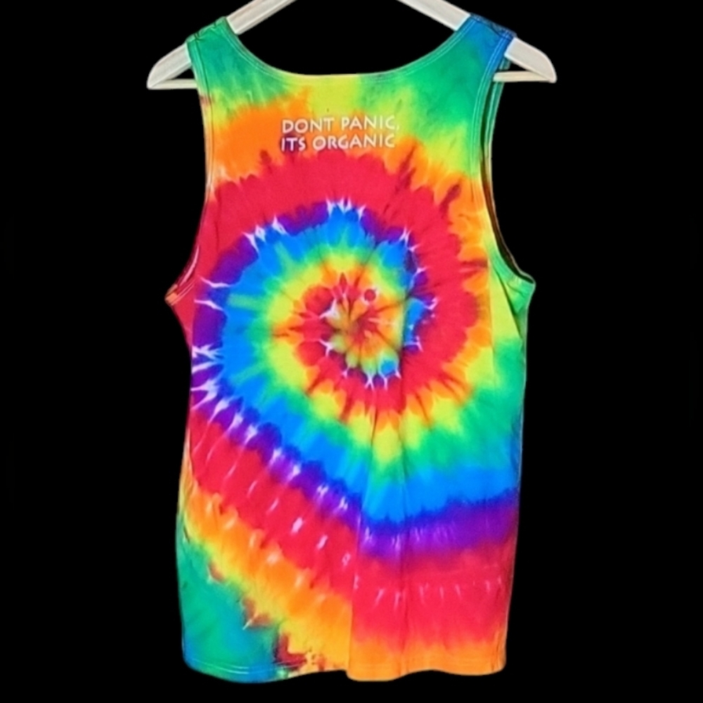 Men's Organic Alternatives Rainbow Tie Dye Tank Top from Colorado, Size: Medium - Picture 4 of 7